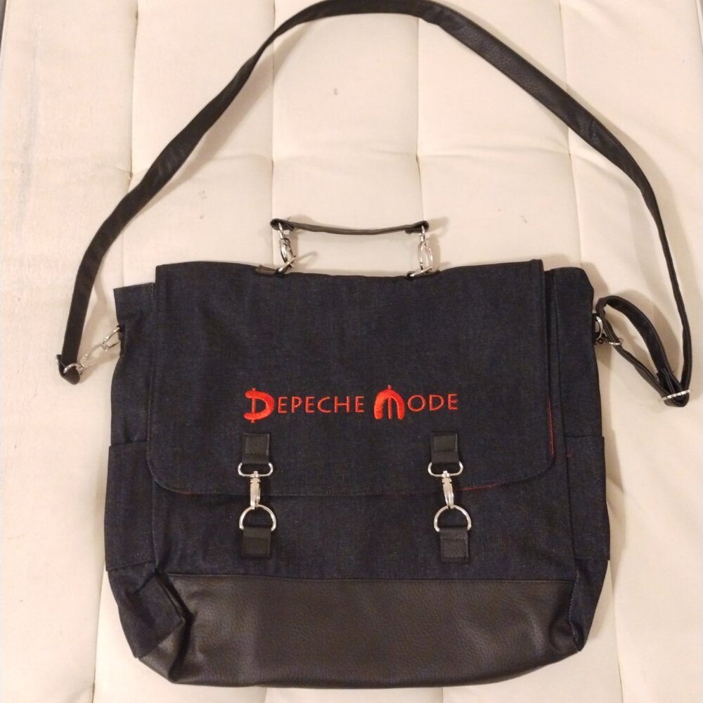 NEW DEPECHE MODE DENIM MESSENGER BAG From GLOBAL SPIRIT TOUR VIP PACKAGE